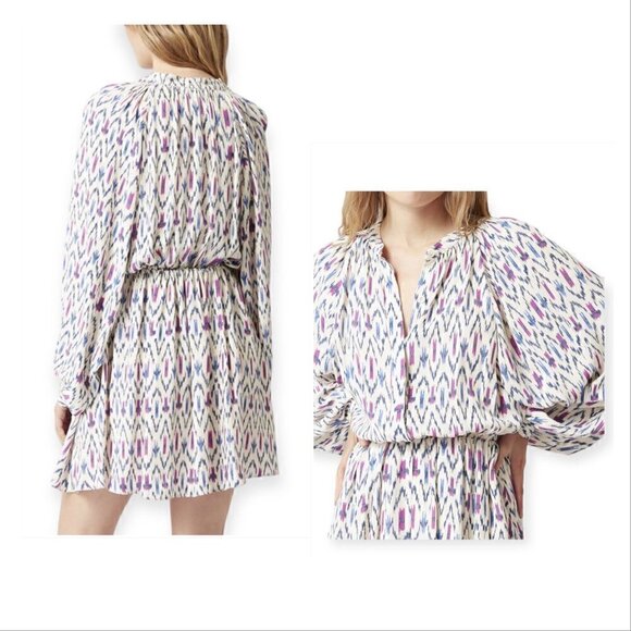 Isabel Marant Etoile Amandine Mini Dress, Size 40ER/US8, New with Tag - Picture 2 of 16